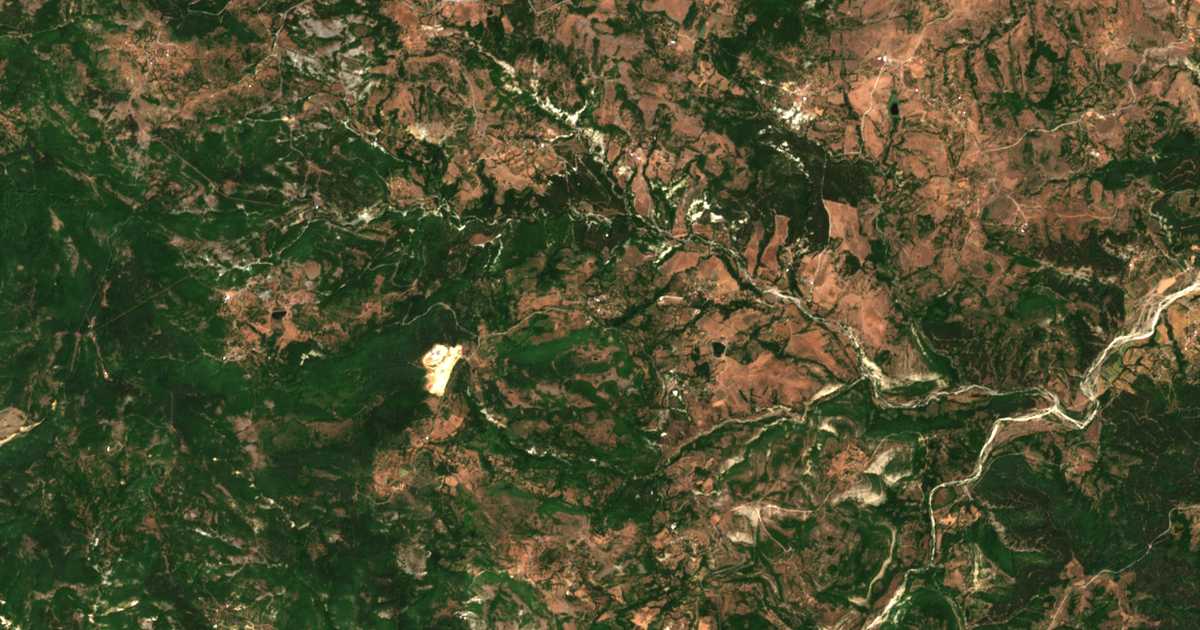 Mapa por satélite de Konče