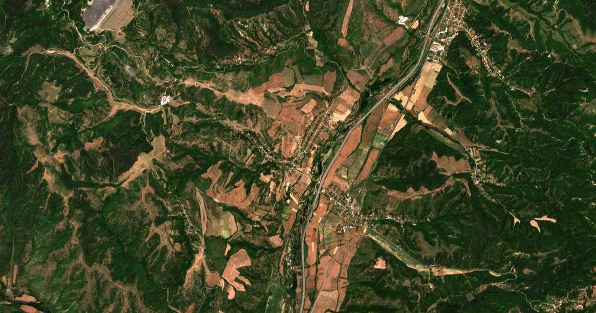 Mapa por satélite de Blažievo