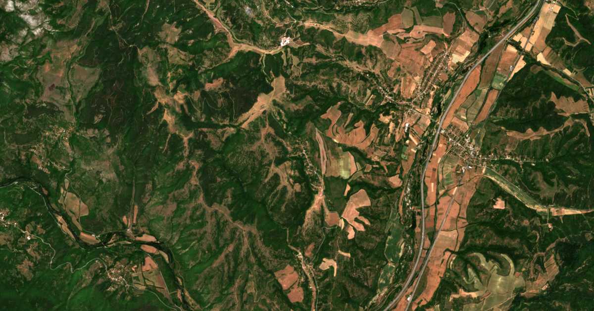 Mapa por satélite de Visoka mogila