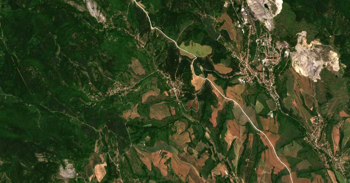 Mapa por satélite de Babino