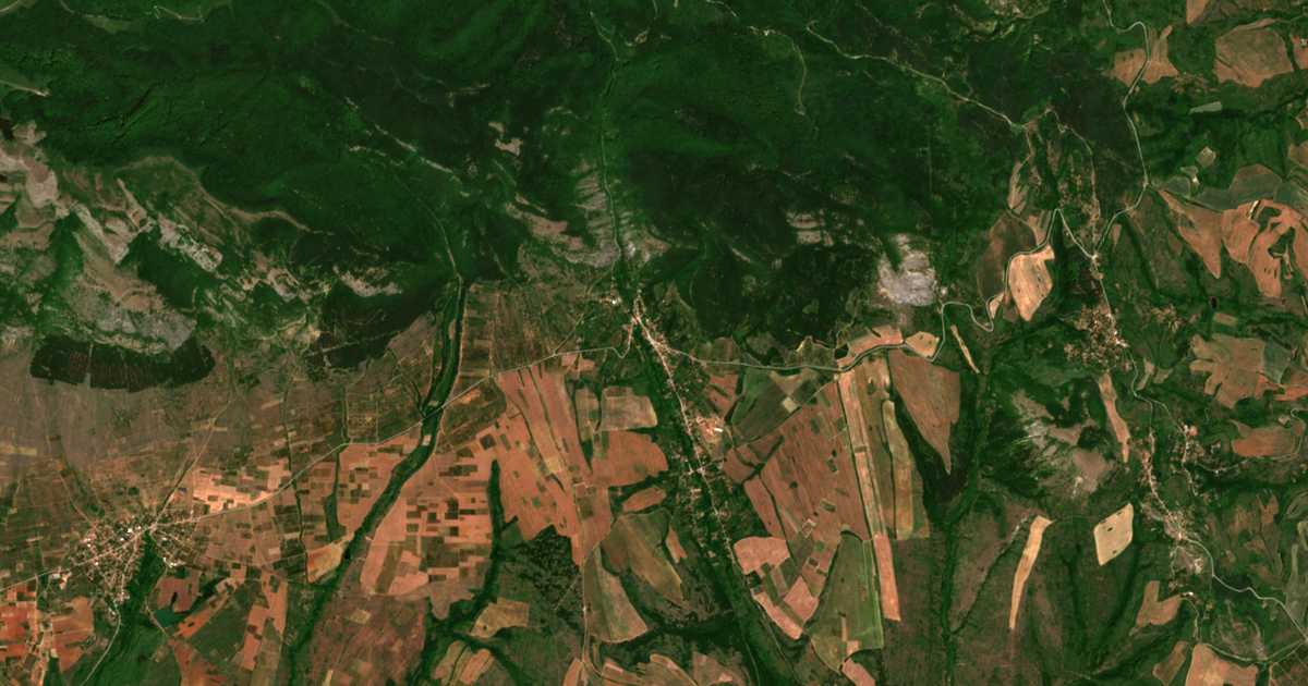 Mapa por satélite de Gorna Koznica