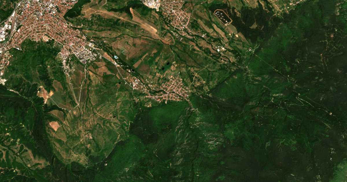 Mapa por satélite de Bistrica