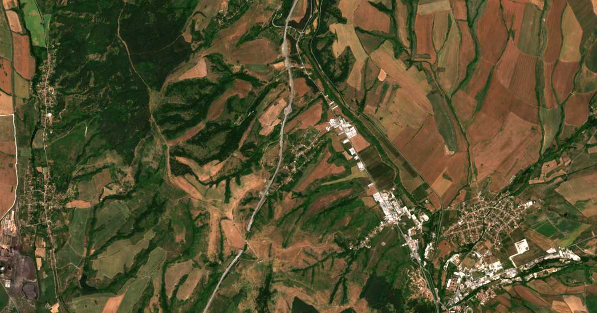 Mapa por satélite de Blatino