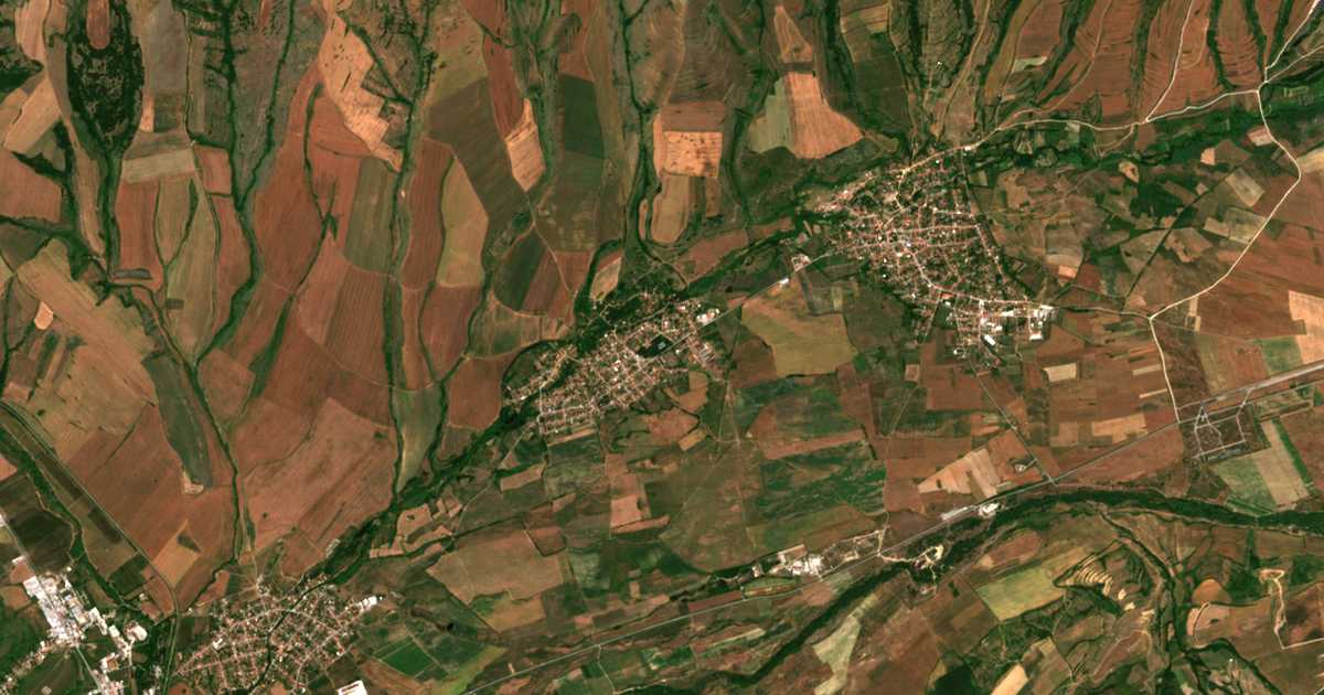 Mapa por satélite de Červen Breg