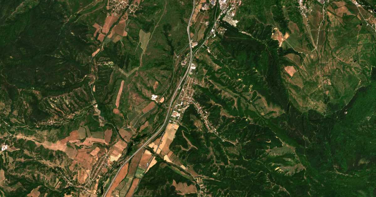 Mapa por satélite de Džerman