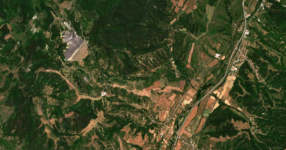 Mapa por satélite de Gramade