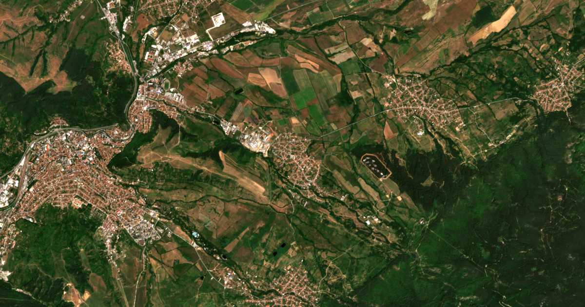Mapa por satélite de Samoranovo