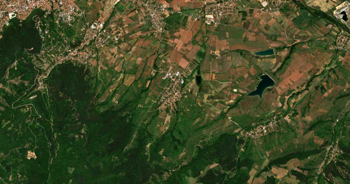 Mapa por satélite de Granica
