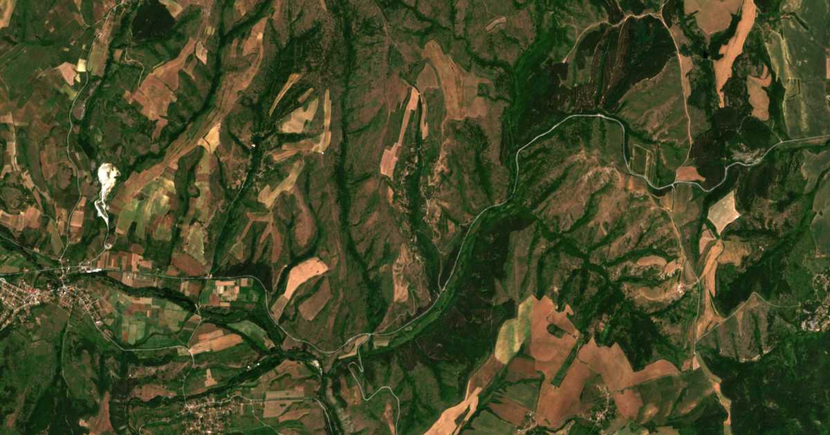 Mapa por satélite de Dolna Koznica