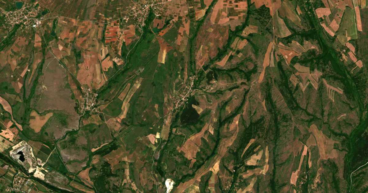 Mapa por satélite de Liljač