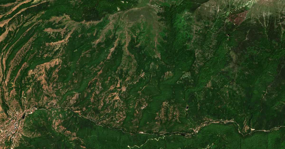 Mapa por satélite de Padala