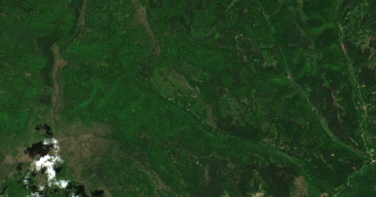 Mapa por satélite de Metohija
