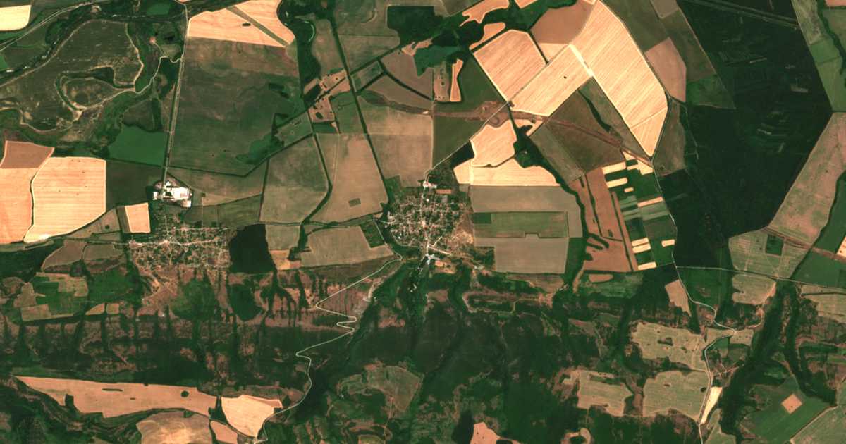 Mapa por satélite de Krušuna
