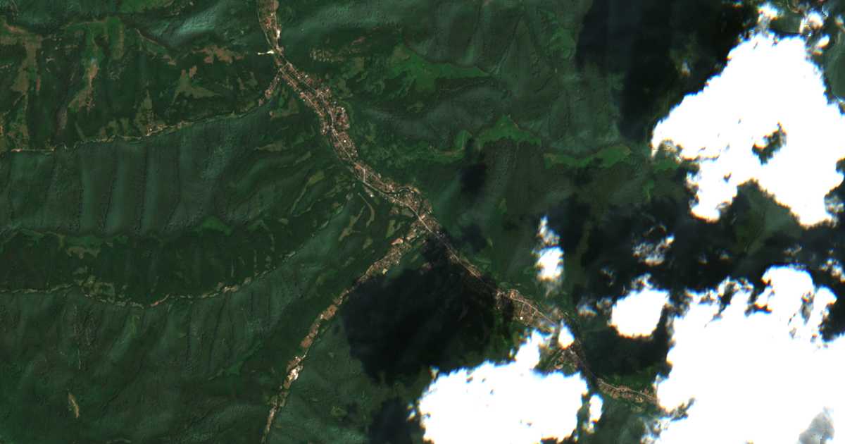 Mapa por satélite de Ribarica