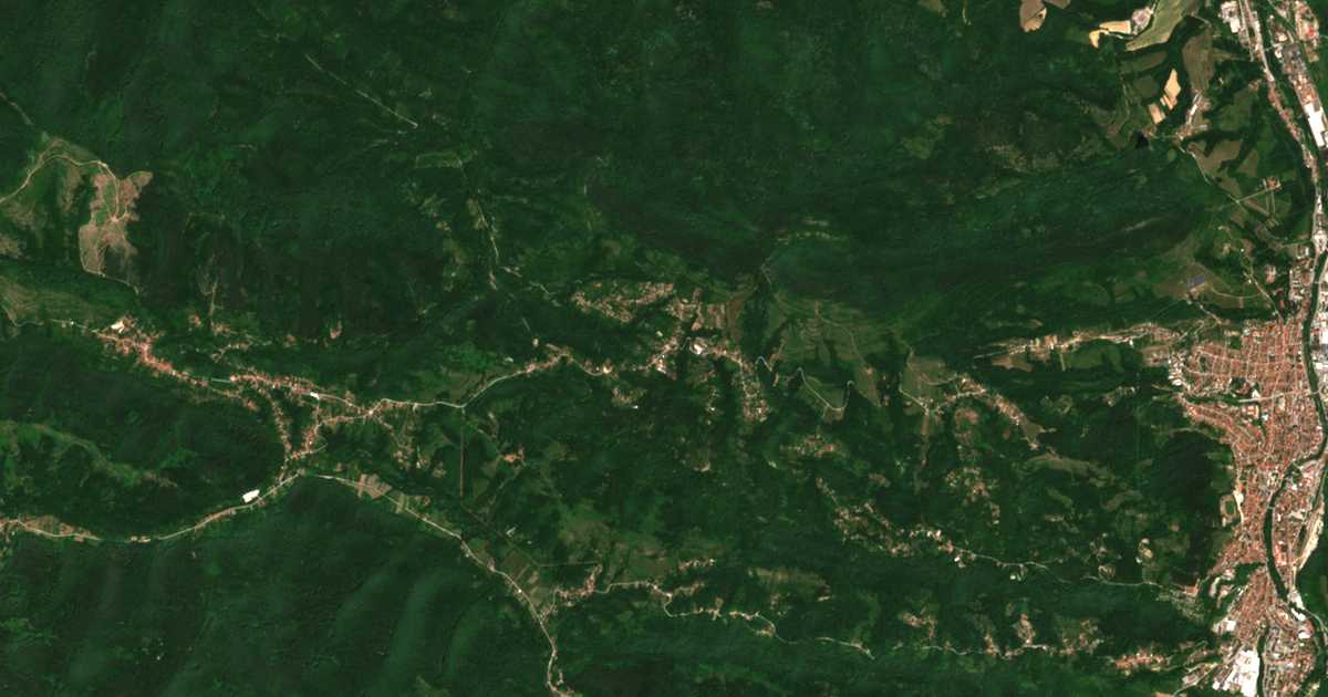 Mapa por satélite de Balabansko