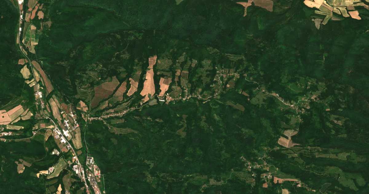 Mapa por satélite de Beliš