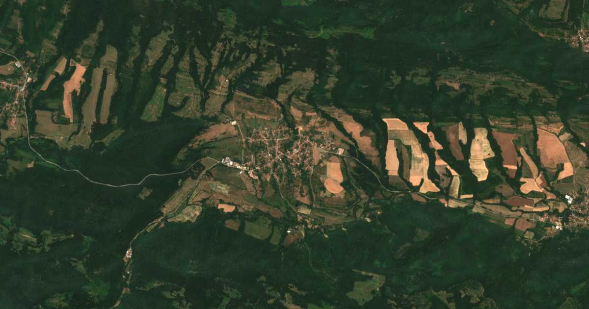 Mapa por satélite de Borima