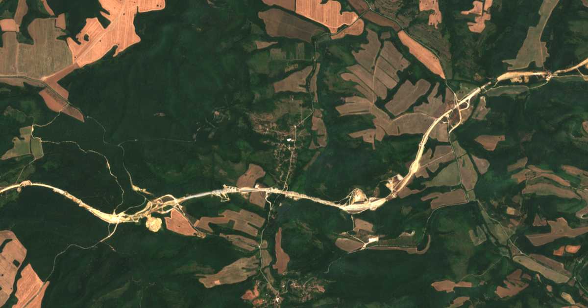 Mapa por satélite de Kalenik
