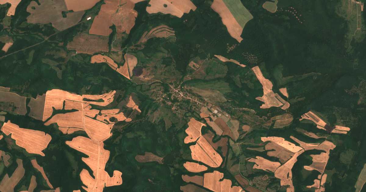 Mapa por satélite de Katunec