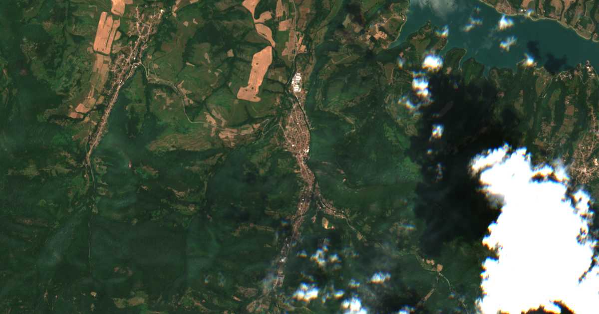 Mapa por satélite de Lesidren
