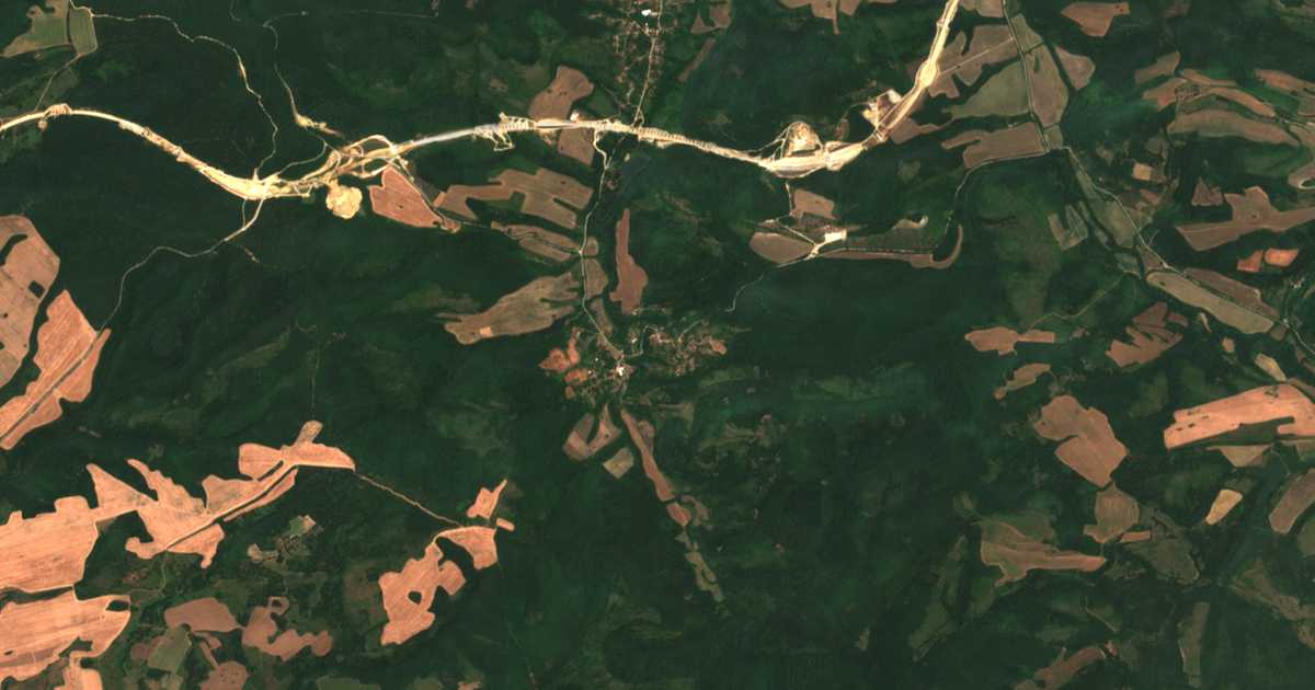 Mapa por satélite de Orljane