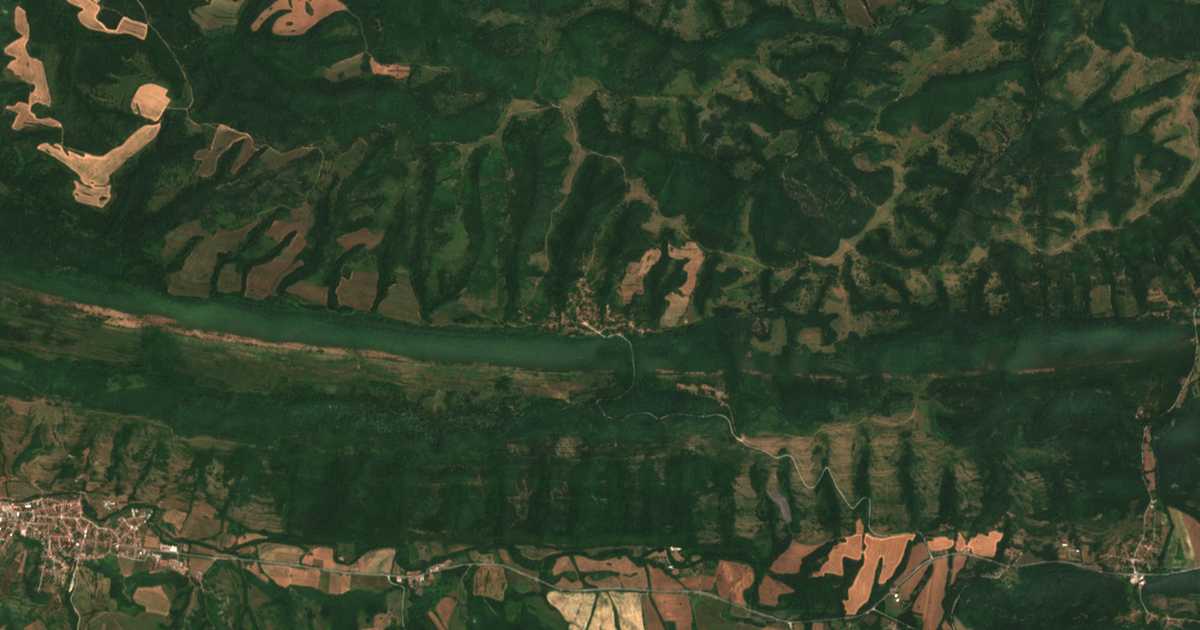 Mapa por satélite de Slavštica
