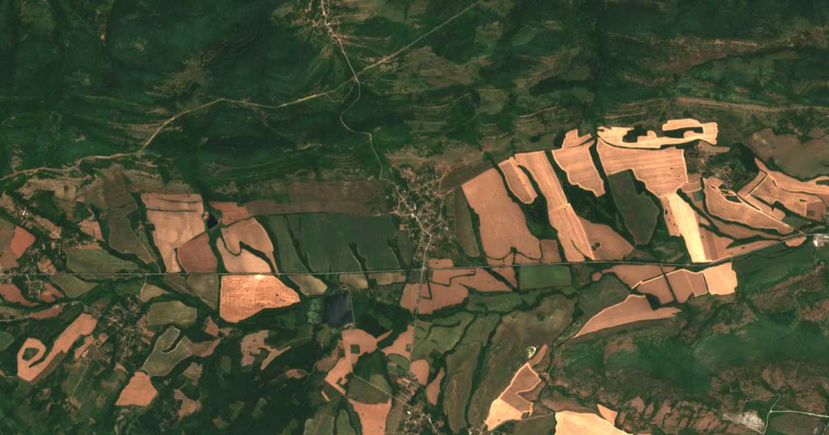 Mapa por satélite de Orešene