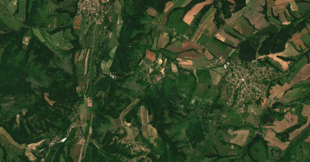 Mapa por satélite de Baljuvica