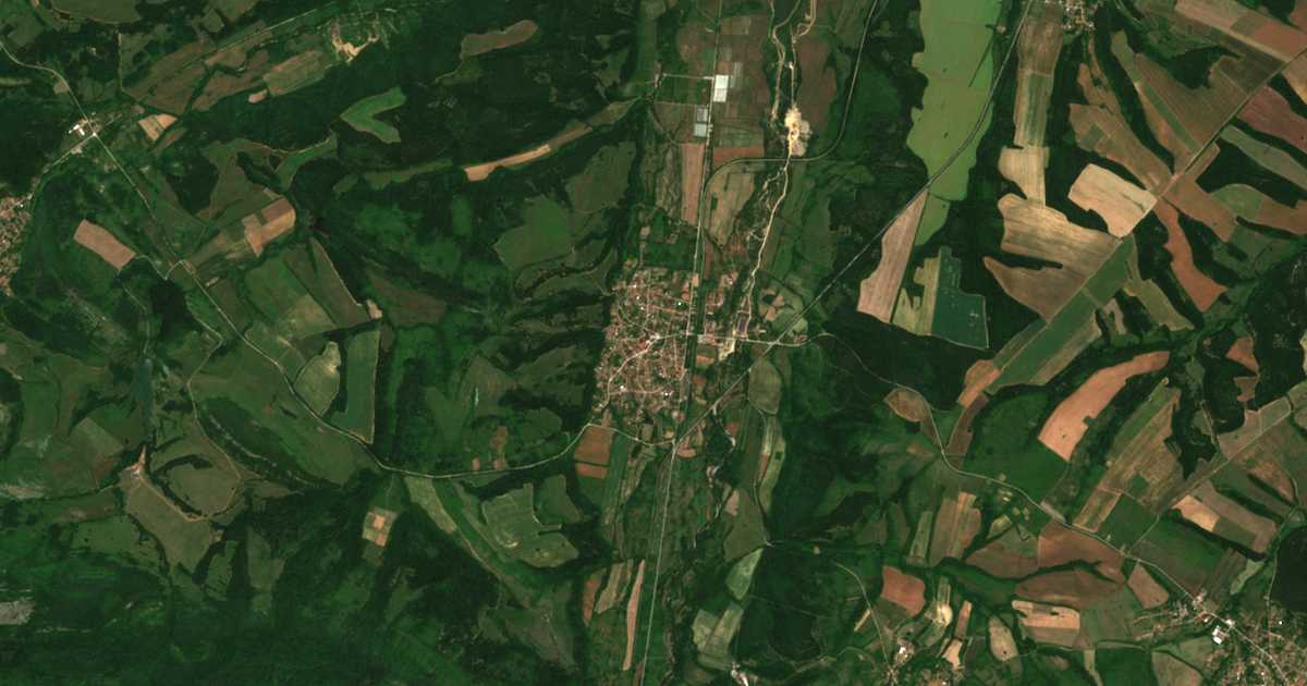 Mapa por satélite de Borovci