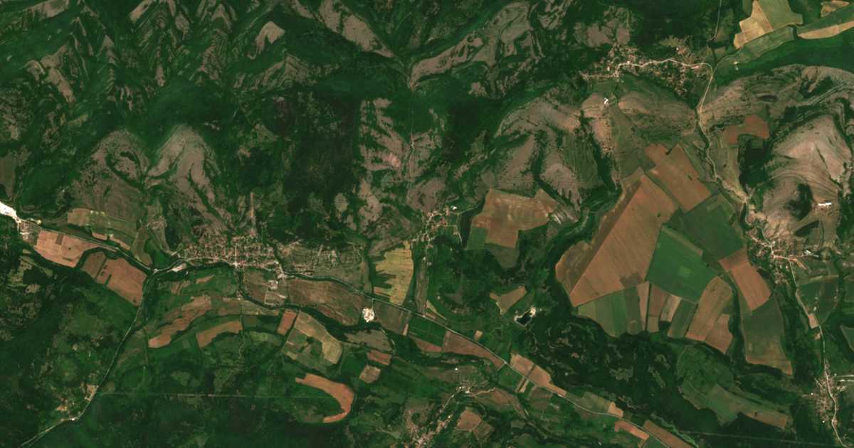 Mapa por satélite de Čeljustnica