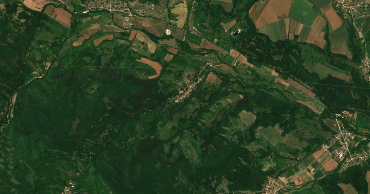 Mapa por satélite de Gorna Kovačica