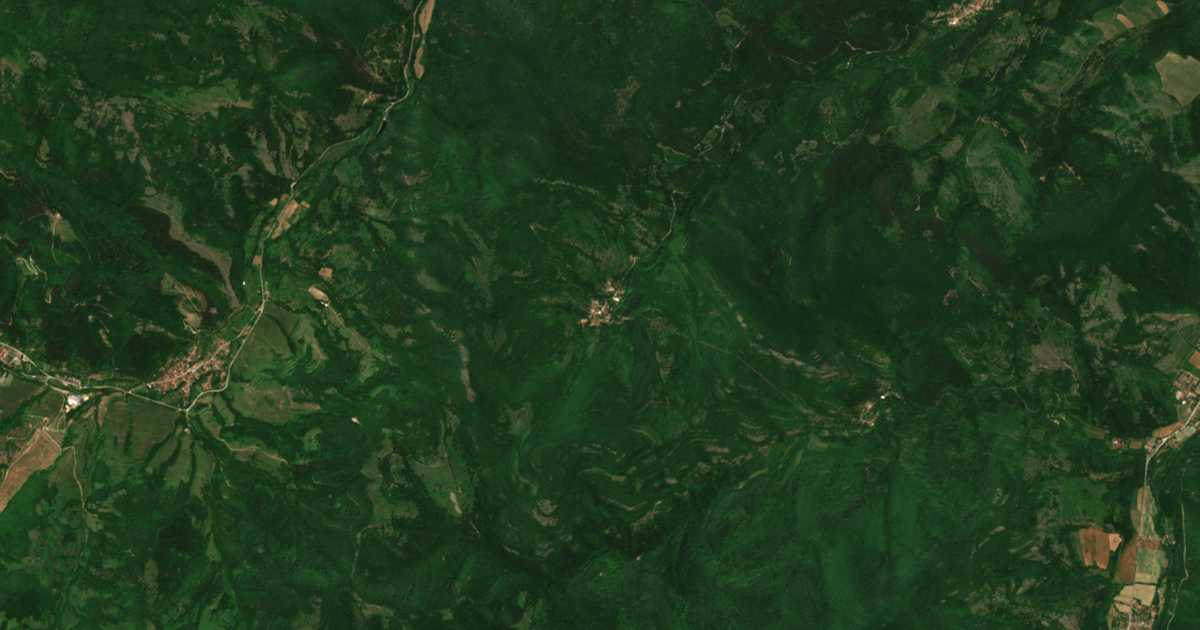Mapa por satélite de Ravna