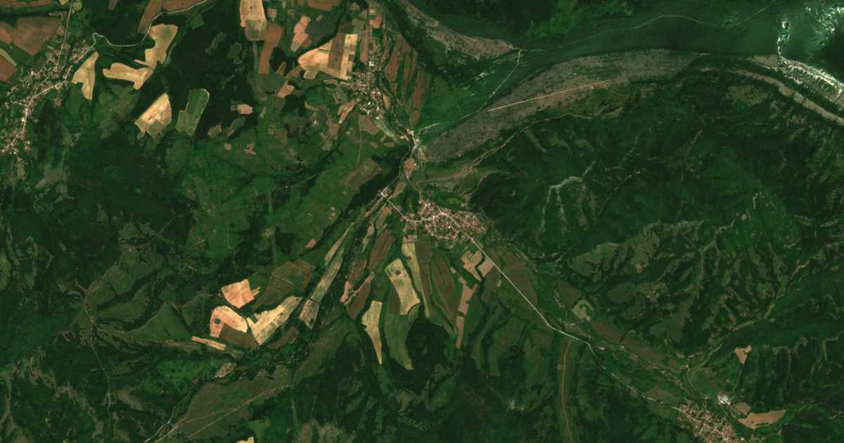 Mapa por satélite de Dolno Ozirovo