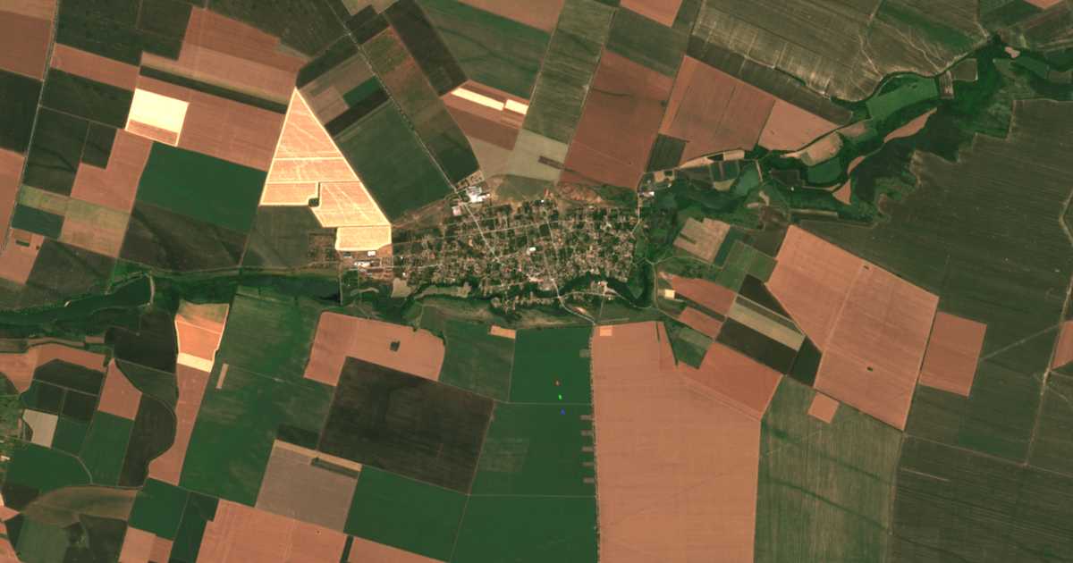 Mapa por satélite de Komoštica