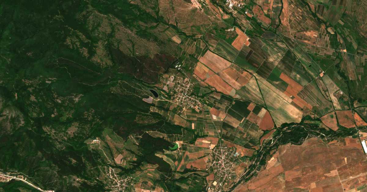 Mapa por satélite de Akandžievo