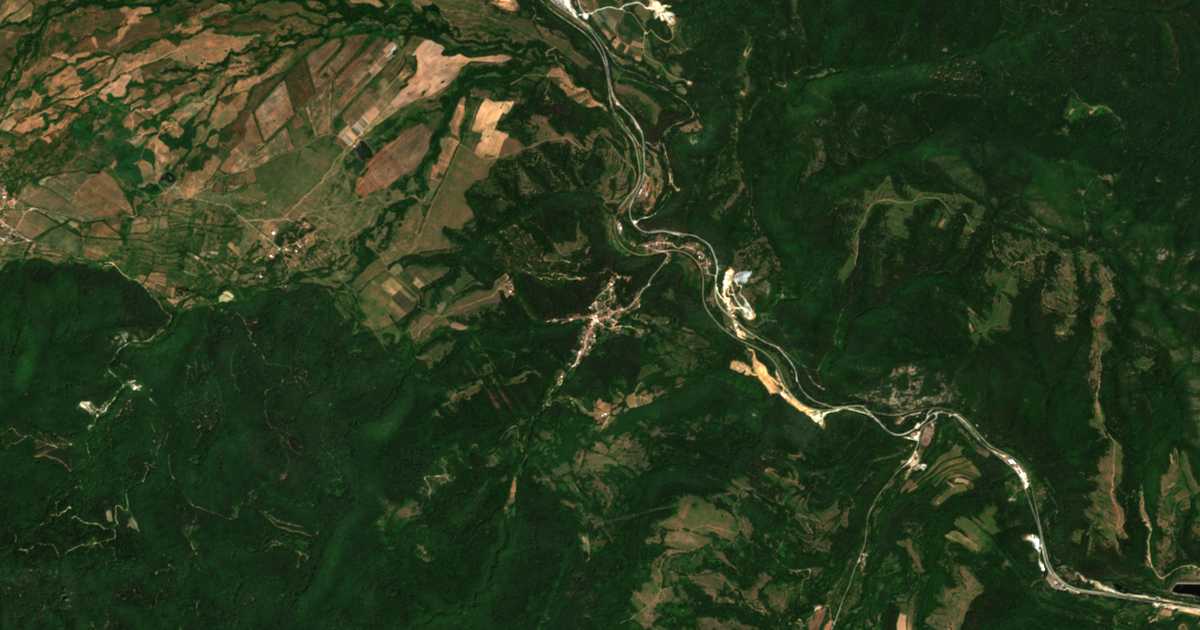 Mapa por satélite de Gabrovica