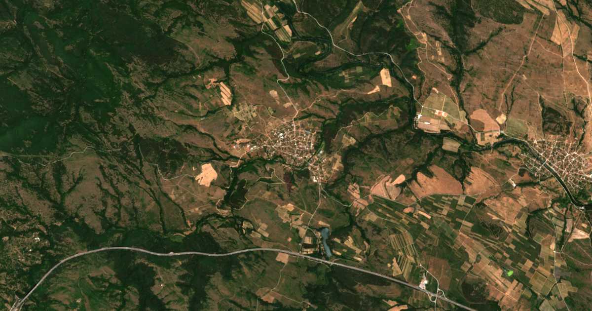 Mapa por satélite de Cerovo
