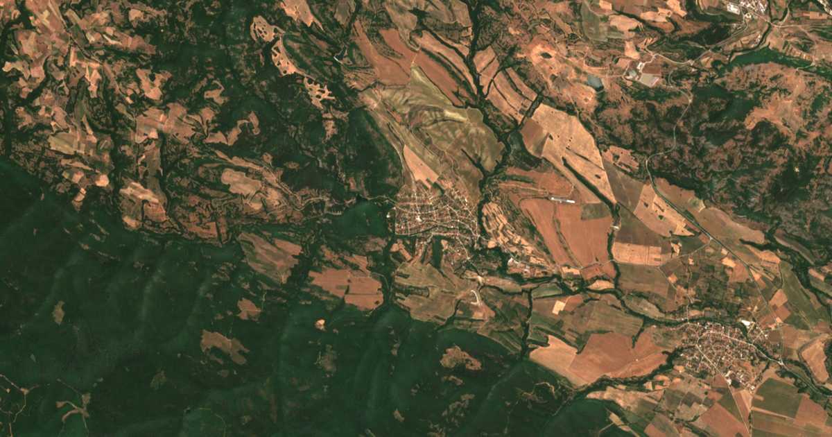 Mapa por satélite de Banja
