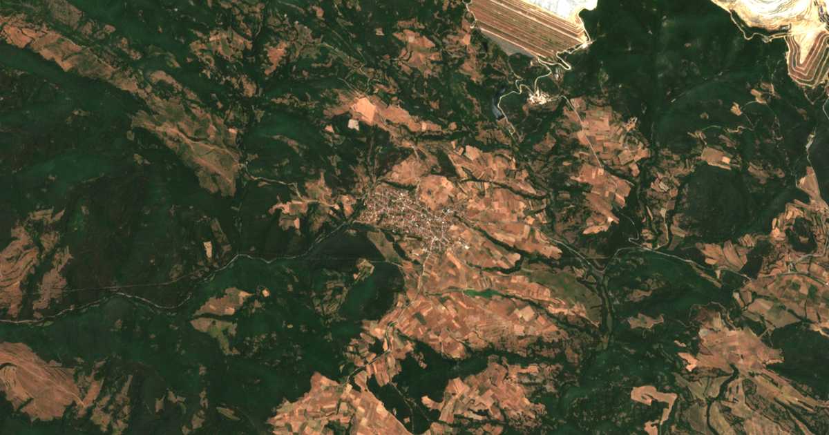 Mapa por satélite de Oborište
