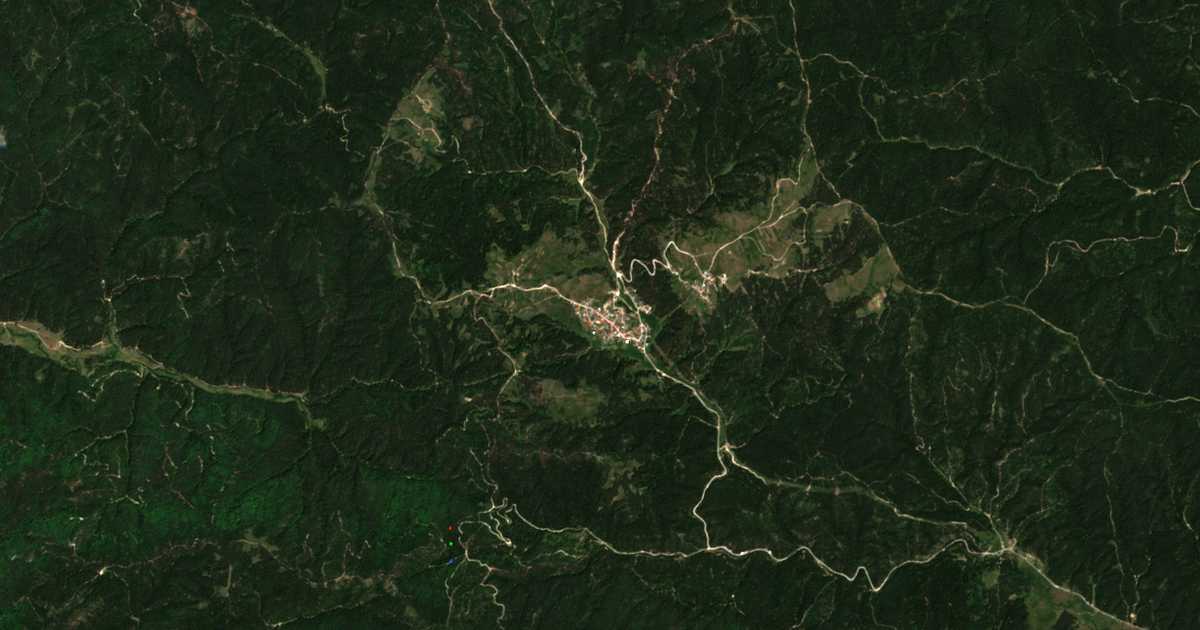 Mapa por satélite de Medeni poljani