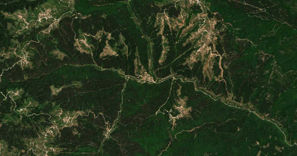 Mapa por satélite de Ablanica