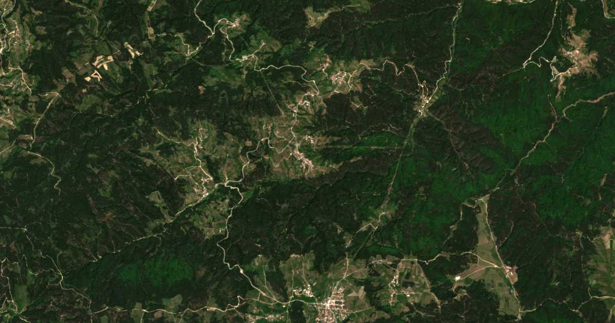 Mapa por satélite de Birkova