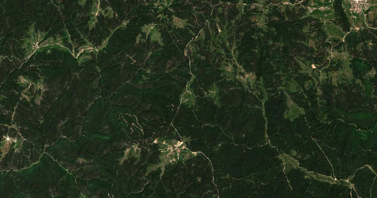 Mapa por satélite de Bozjova