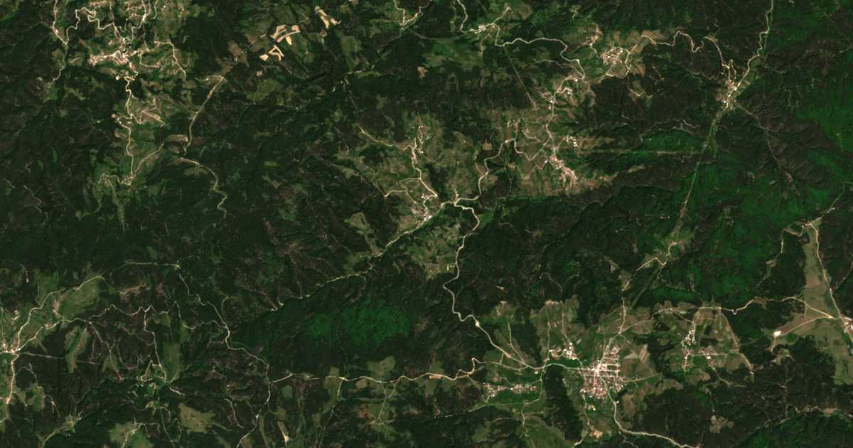 Mapa por satélite de Čolakova