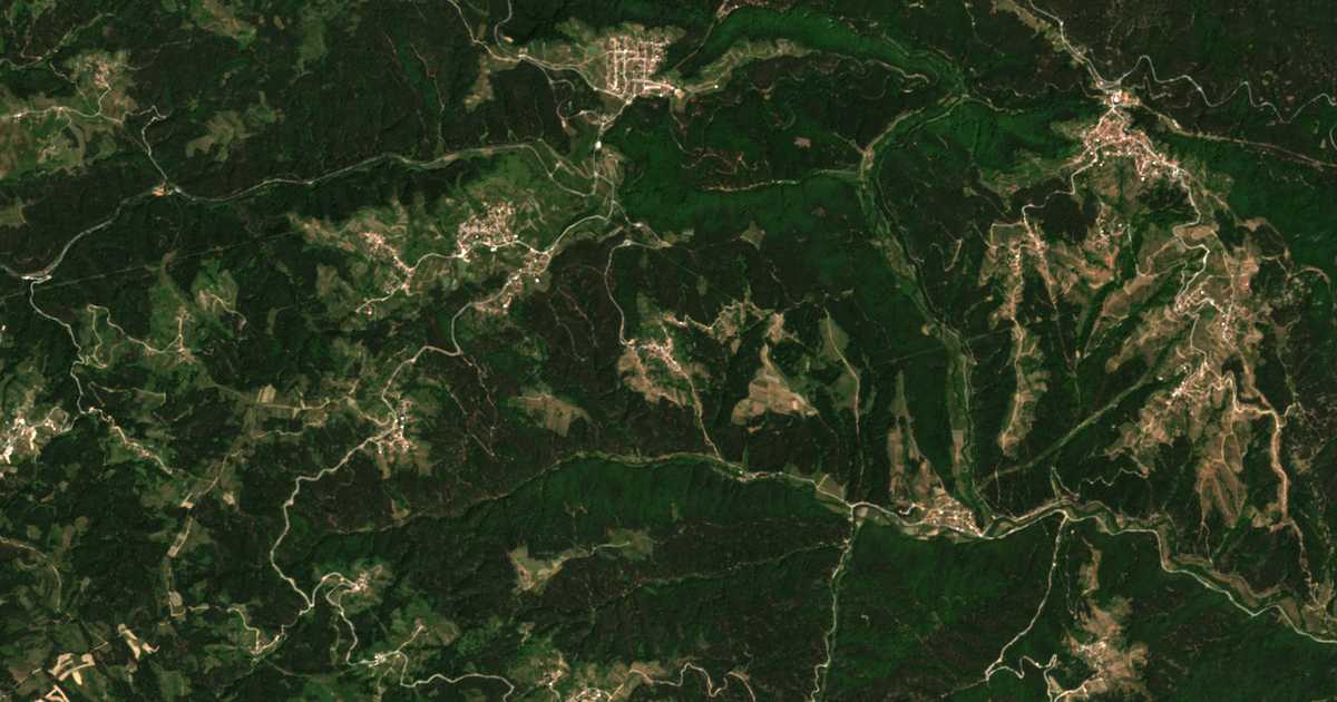 Mapa por satélite de Kandovi