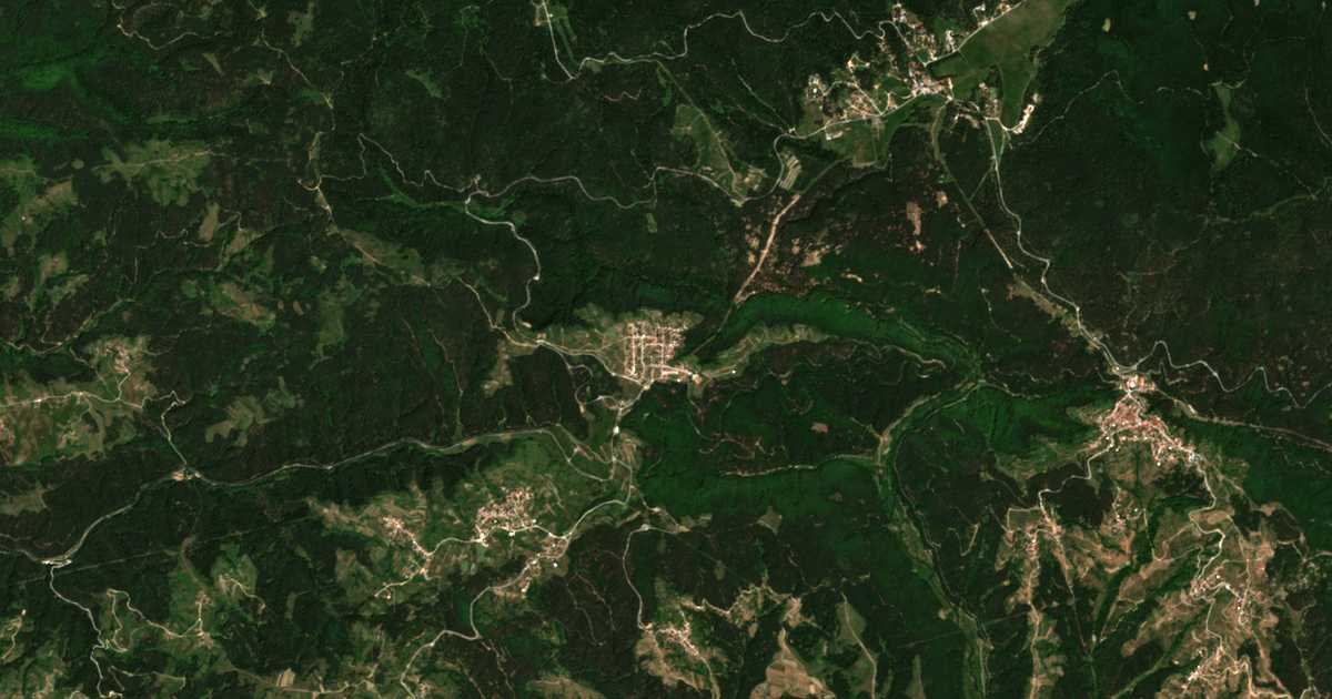 Mapa por satélite de Pašovi