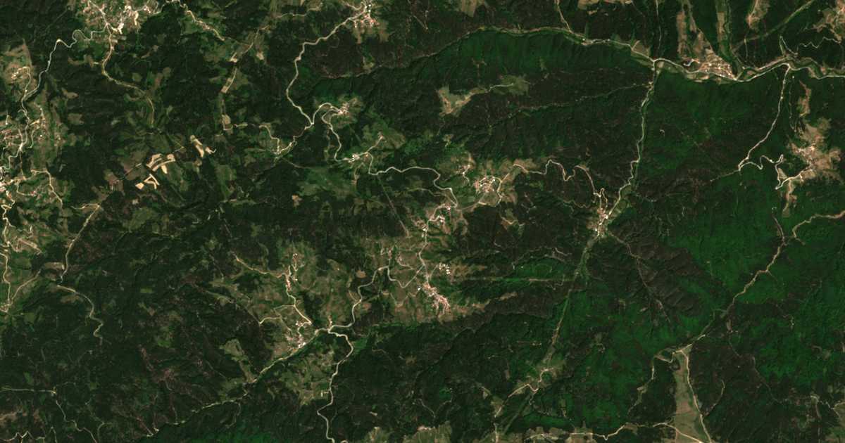 Mapa por satélite de Vranenci