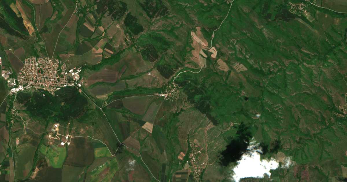 Mapa por satélite de Babitsa