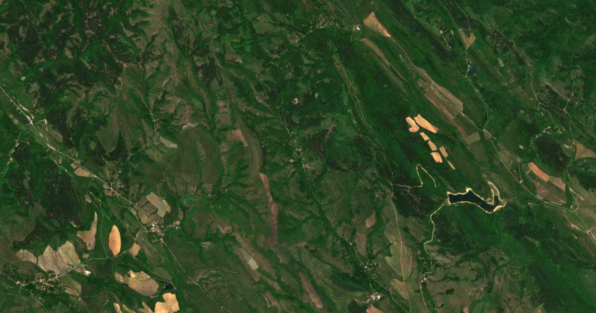 Mapa por satélite de Bilinci
