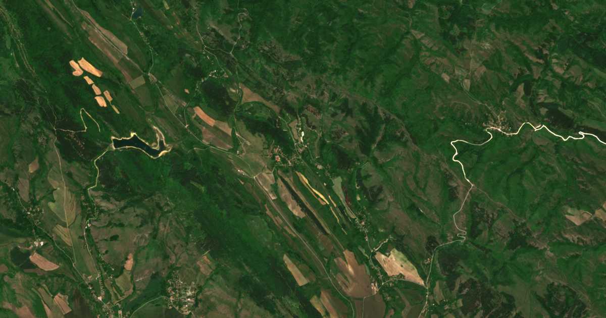 Mapa por satélite de Gorni Romanci